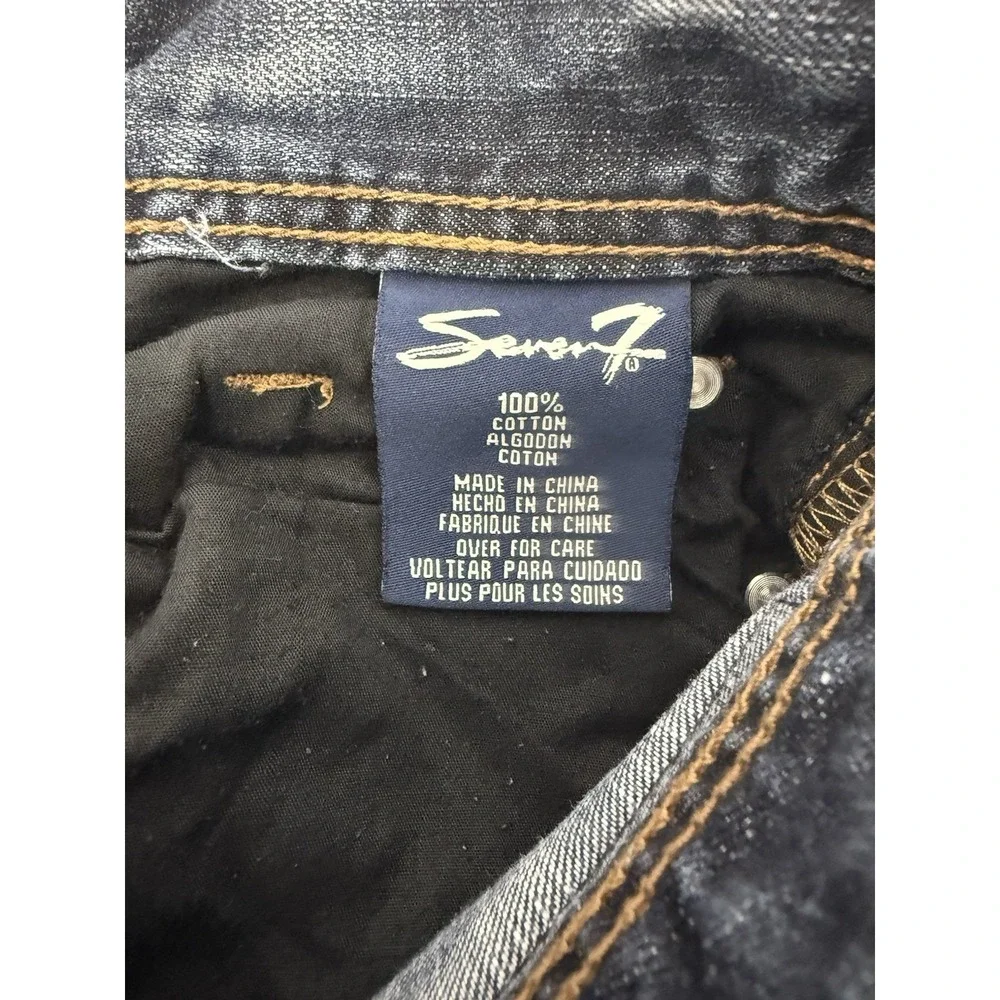 Seven7 Jeans Blue‎ Straight Fit Medium Wash Mens Size 32X32 - Actual 32X30